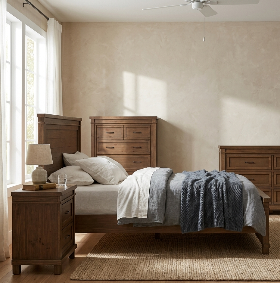 Appleseed Rowan Full Size Bed in Sandwash