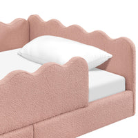 Babyletto Rizo Montessori-Inspired Twin Floor Bed with Guardrails