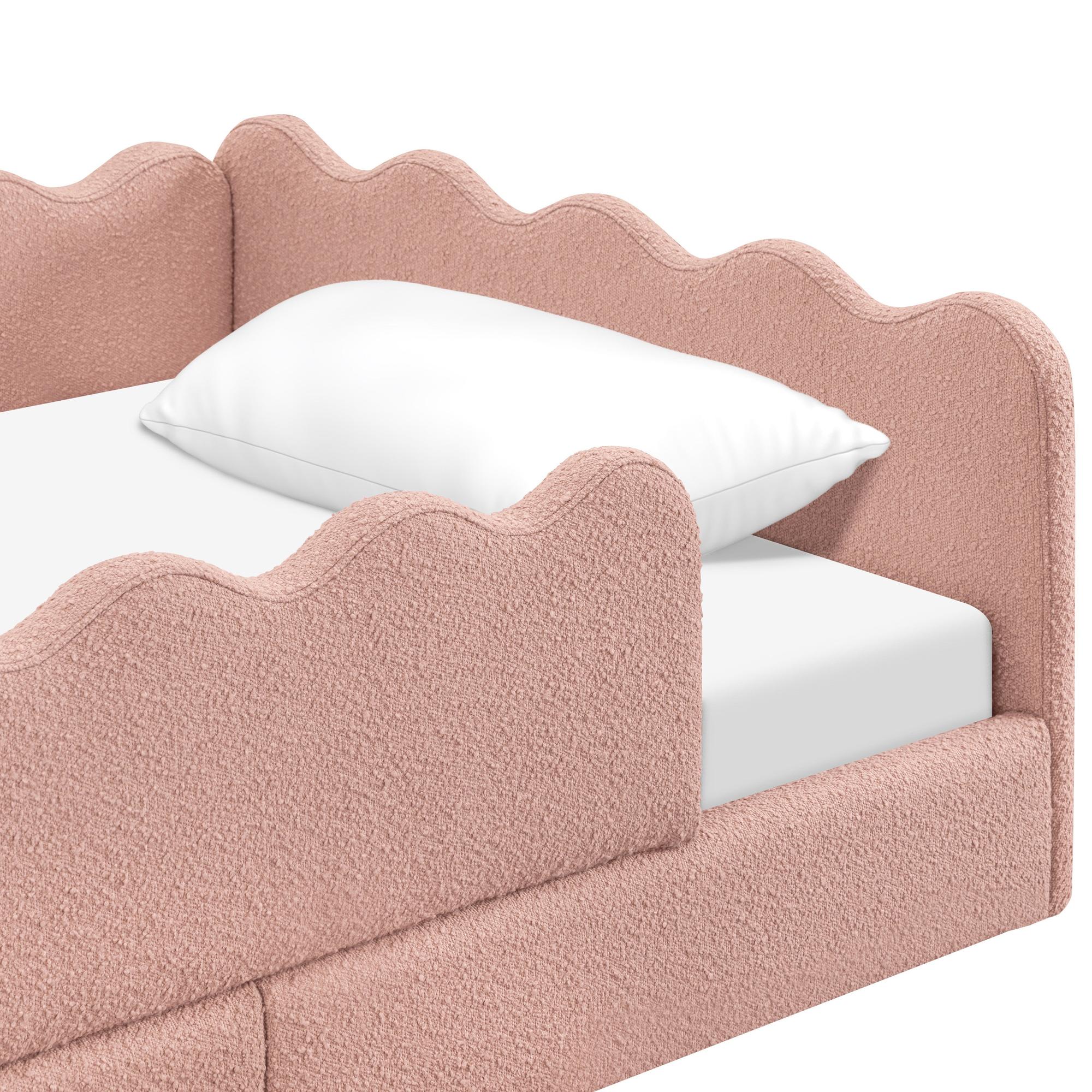 Babyletto Rizo Montessori-Inspired Twin Floor Bed with Guardrails