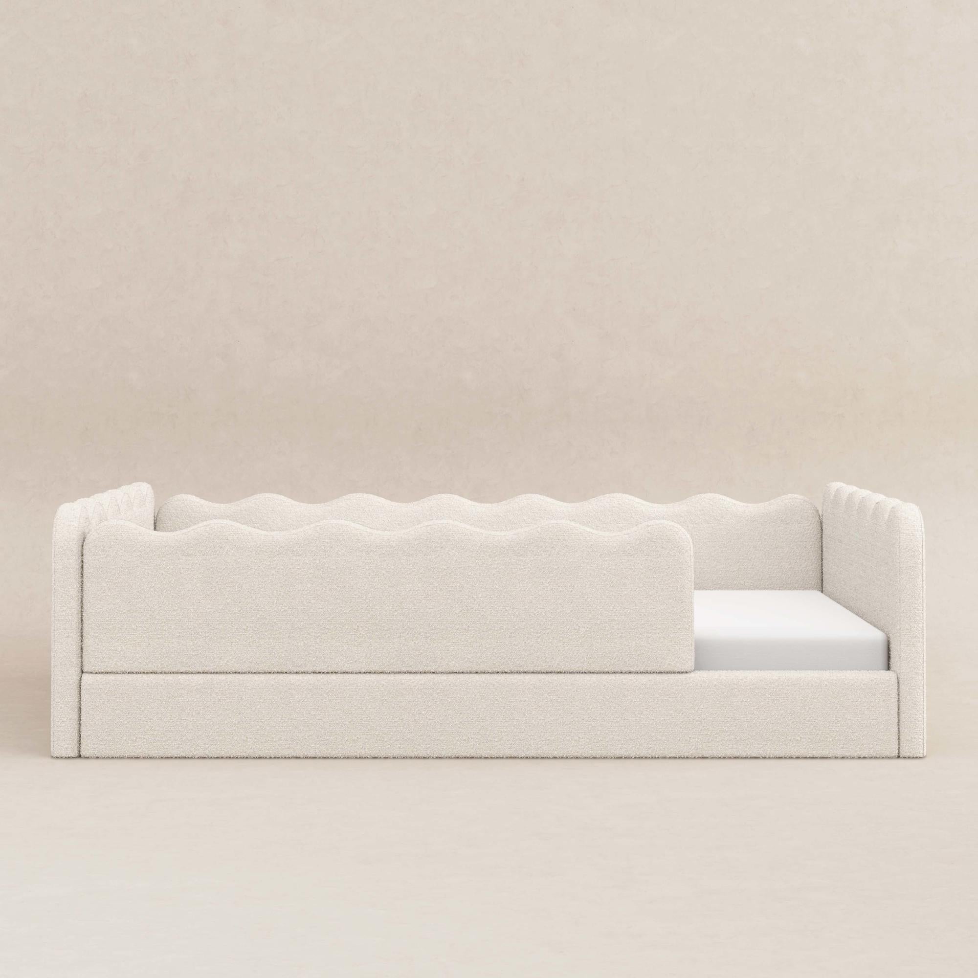 Babyletto Rizo Montessori-Inspired Full Floor Bed with Guardrails