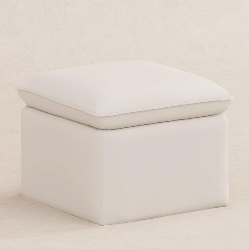 Babyletto Cali Storage Ottoman in Eco-Performance Fabric | Water Repellent & Stain Resistant