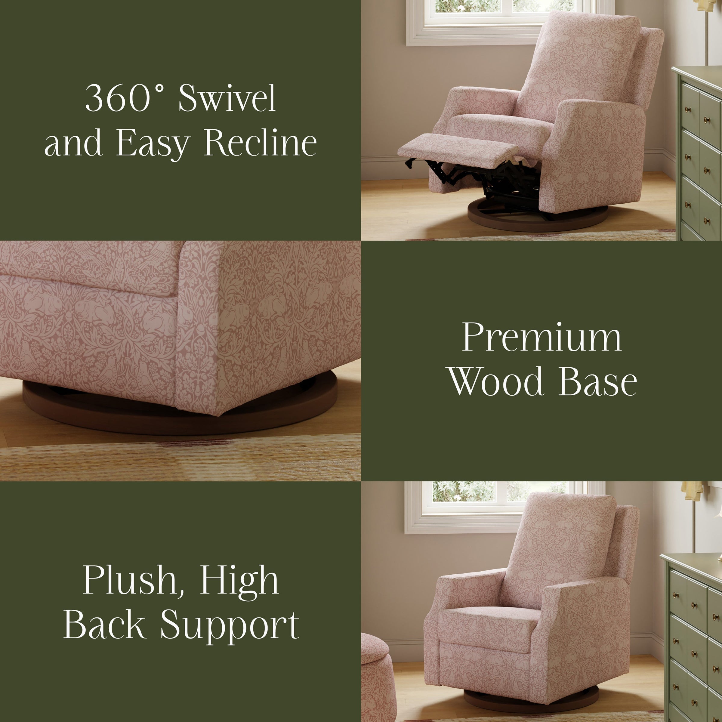 Morris & Co. x Namesake Crewe Recliner and Swivel Glider