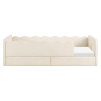 Babyletto Rizo Montessori-Inspired Twin Floor Bed with Guardrails