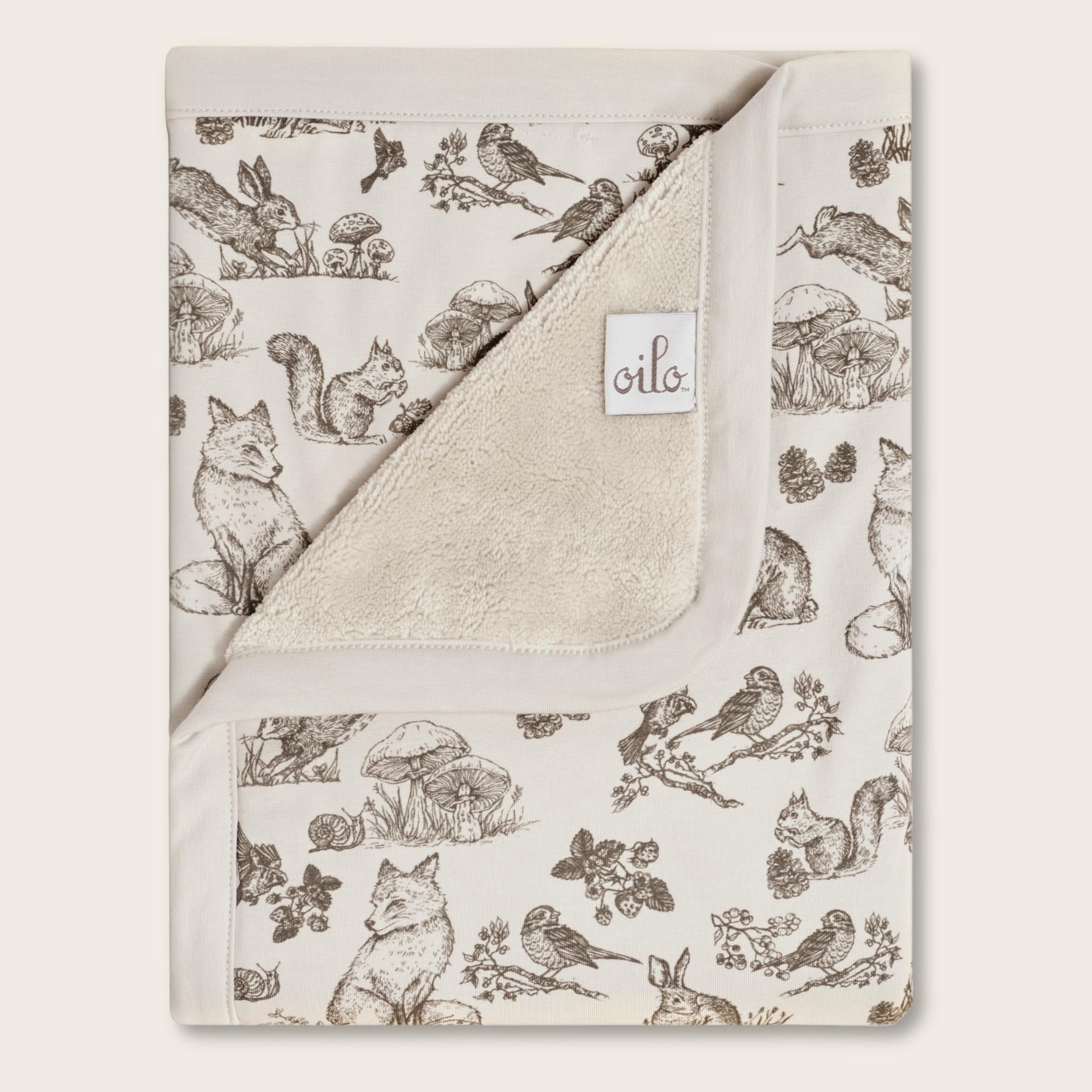 Oilo Woodland Nursery Cuddle Blanket