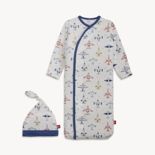 Magnetic Me Just Plane Fun Modal Magnetic Gown +hat Set