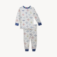 Magnetic Me Just Plane Fun Modal Magnetic Long Sleeve Long Pnt Pajamas
