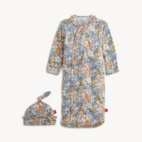 Magnetic Me Flora Modal Gown+Hat Set with Ruffle