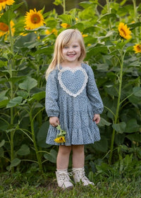 Mabel + Honey Dolly Dress | Blue