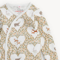 Magnetic Me Animal Heart Organic Cotton Gown + Hat Set