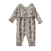 Mabel + Honey Miss. Maple Romper | Brown