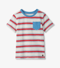 Hatley East Coast Stripes Crew Neck Tee | Blue