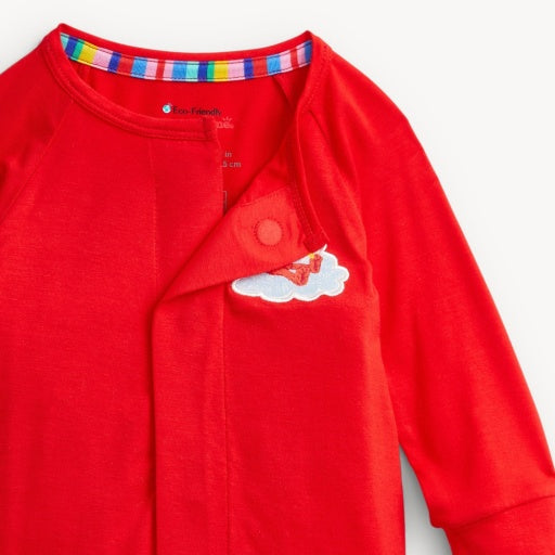 Magnetic Me Elmo Red Solid Modal Convertible Coverall