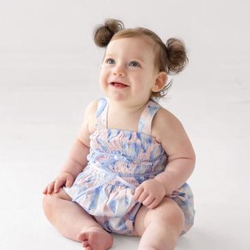 Mabel + Honey Up And Away Romper | Blue