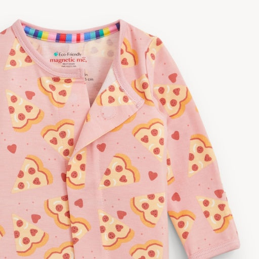 Magnetic Me Pizza My Heart Pink Modal Footie