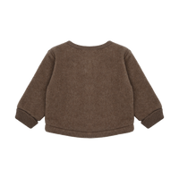 Minymo Jacket Long Sleeve Fleece | Chocolate Chip
