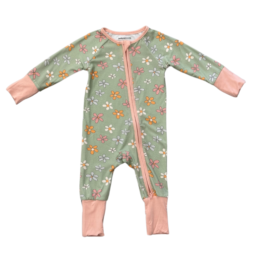 Babysprouts Clothing Company Long Sleeve Zip Romper | Sketched Daisy