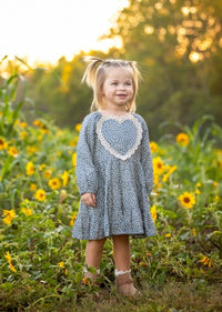 Mabel + Honey Dolly Dress | Blue