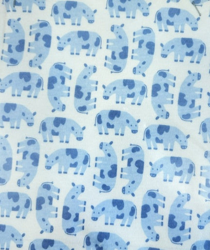 Magnetic Me Organic Cotton Footie Blue Cow