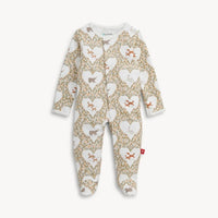 Magnetic Me Animal Heart Organic Cotton Footie