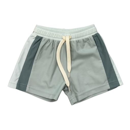 Babysprouts Clothing Company Boy's Colorblock Swim Shorts | Aqua Grey