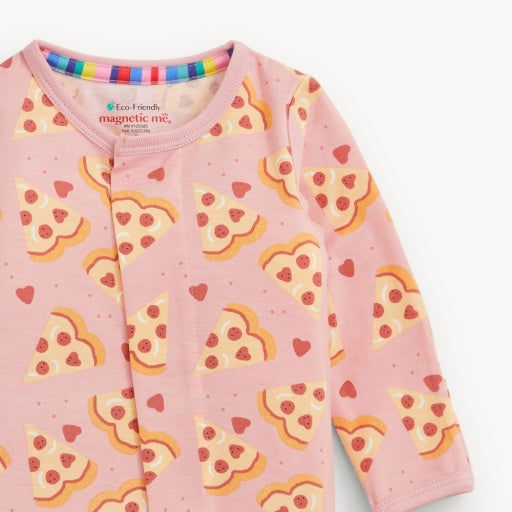 Magnetic Me Pizza My Heart Pink Modal Footie
