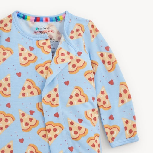 Magnetic Me Pizza My Heart Blue Modal Footie