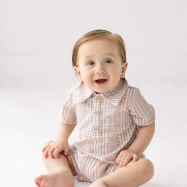 Beckett + Bear Sawyer Romper | Red