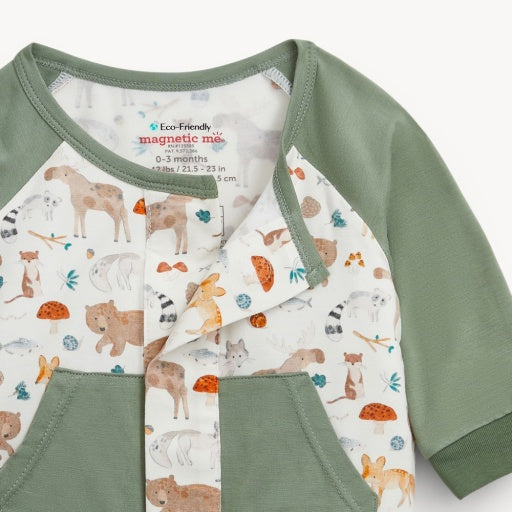 Magnetic Me Wonderful Wildlife Modal Boys Long Sleeve Romper