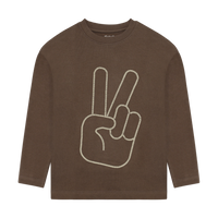 Minymo T-Shirt Long Sleeve | Chocolate Chip