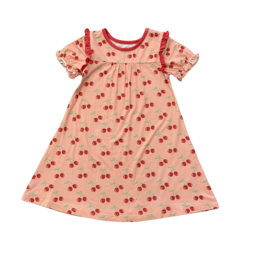 Babysprouts Clothing Company Girl's Night Gown | Cherries