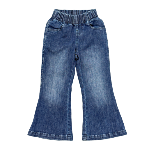 Babysprouts Clothing Company Girls Flare Denim Jeans | Dark Blue Wash