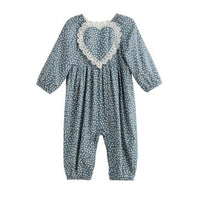 Mabel + Honey Dolly Romper | Blue