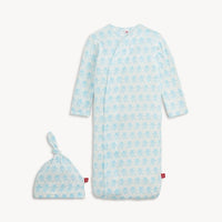 Magnetic Me Trunkettes Blue Modal Gown + Hat Set
