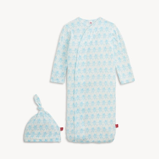 Magnetic Me Trunkettes Blue Modal Gown + Hat Set