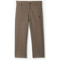 Hatley Brown Sugar Herringbone Straight Leg Pants