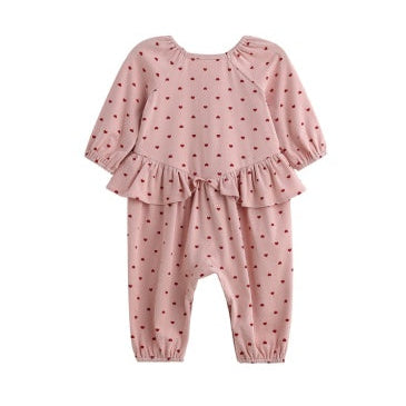 Mabel + Honey Love Me Lots Romper | Pink