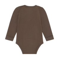Minymo Body Long Sleeve Rib | Chocolate Chip