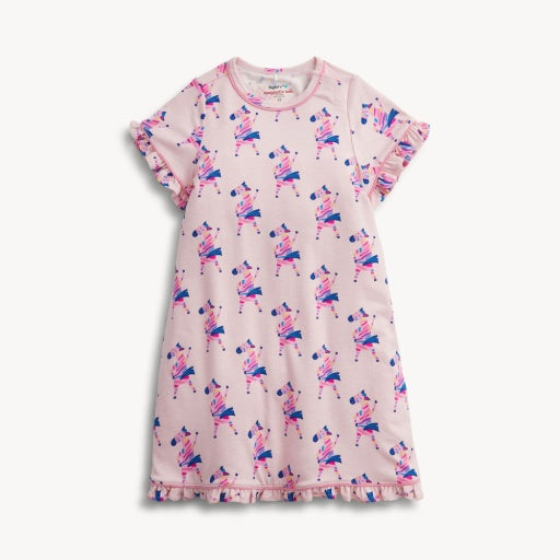 Magnetic Me Everybody Prance Now Pink Ruffle S/S Nightgown