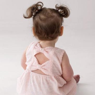 Mabel + Honey Pink Cloud Romper | Pink