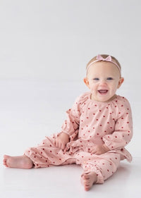 Mabel + Honey Love Me Lots Romper | Pink