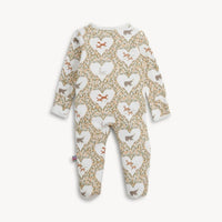 Magnetic Me Animal Heart Organic Cotton Footie