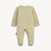 Magnetic Me Pumpkin Plaid Modal Footie