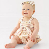 Mabel + Honey Purple Bouquet Romper | Purple