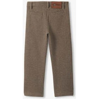 Hatley Brown Sugar Herringbone Straight Leg Pants