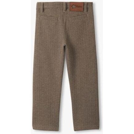 Hatley Brown Sugar Herringbone Straight Leg Pants