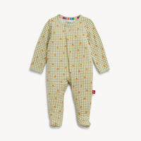 Magnetic Me Pumpkin Plaid Modal Footie