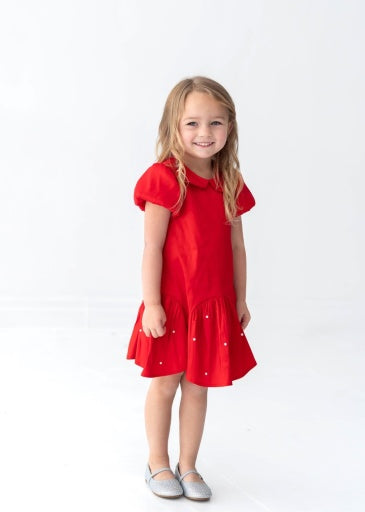 Mabel + Honey Crimson Glow Dress | Red