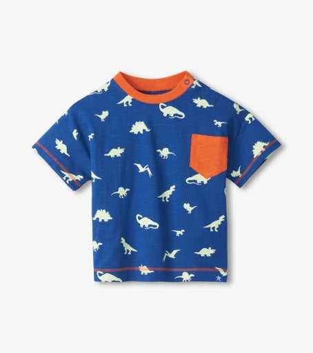 Hatley Glow In The Dark Dinos Tee | Limoges