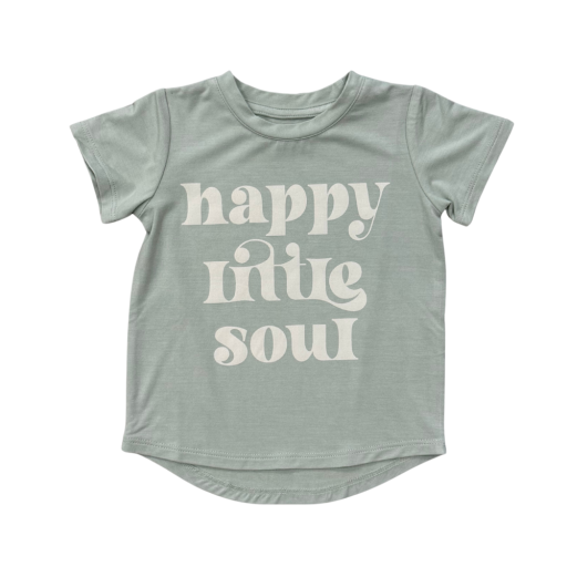 Babysprouts Clothing Company Girl's Short Sleeve Tee | Happy Little Soul