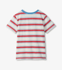 Hatley East Coast Stripes Crew Neck Tee | Blue